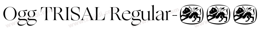 Ogg TRISAL Regular字体转换